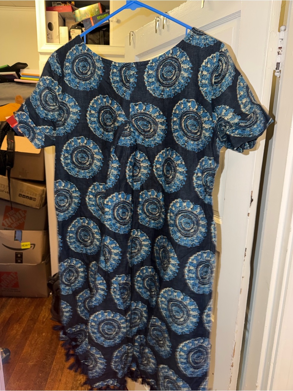 Roller Rabbit Blue Burst Patterned Mini Dress - Picture 5 of 5